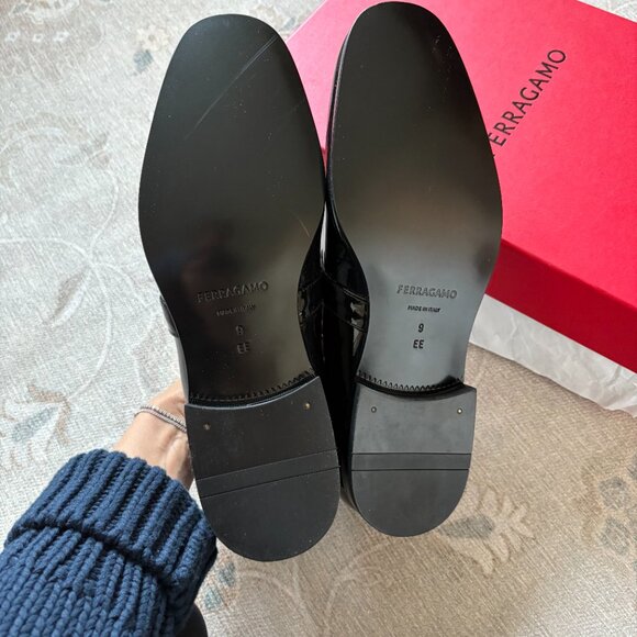 Mens Ferragamo Patent Leather Loafer main image 6
